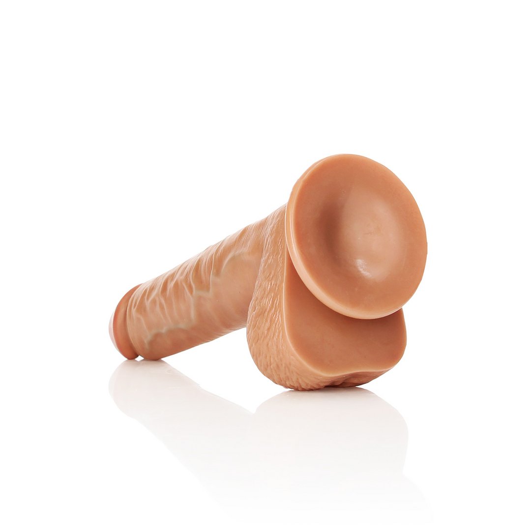 RealRock - Rechte Realistische Dildo met Ballen en Zuignap - 25,5 cm - EroticToyzProducten,Toys,Dildos,Realistische Dildo's,,GeslachtsneutraalRealRock by Shots