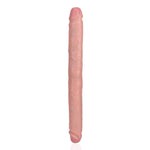 RealRock Slank Dubbelzijdige Dildo 35,6 cm - Vleeskleurig - EroticToyzDubbele Dildo'sRealRock by Shots