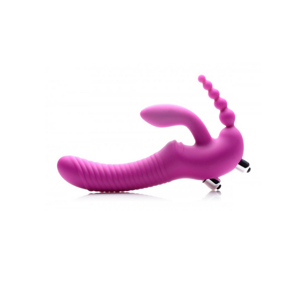 Regal Rider - Drievoudige Vibrerende Siliconen Strapless Strap - On - EroticToyzProducten,Toys,Vibrators,Strap On Vibrators,Strapless,,GeslachtsneutraalXR Brands