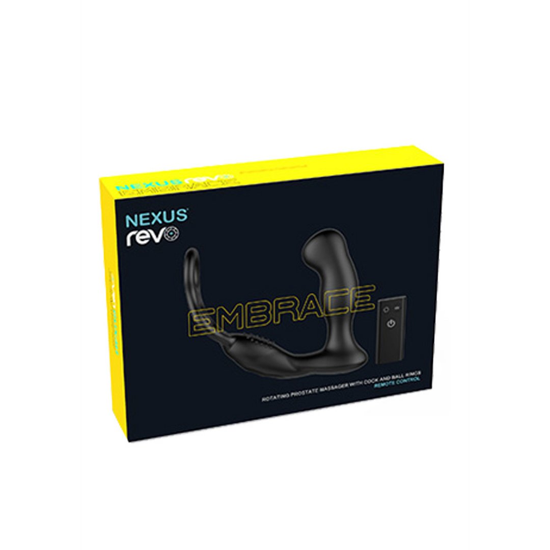 Revo Embrace - Waterdichte Roterende Prostaatmassager met Afstandsbediening en Cockring - EroticToyzProducten,Toys,Anaal Toys,Buttplugs Anale Dildo's,Buttplugs Anale Dildo's Vibrerend,Toys voor Mannen,Cockringen,Ball Straps,,GeslachtsneutraalNexus