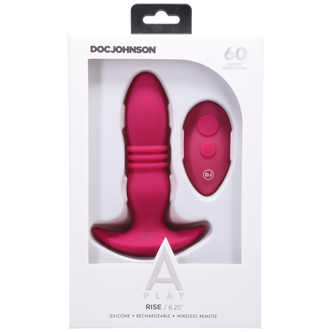 Rise - Siliconen Anaalplug met Afstandsbediening en Vibrerende Functies - EroticToyzProducten,Toys,Anaal Toys,Buttplugs Anale Dildo's,Buttplugs Anale Dildo's Vibrerend,,GeslachtsneutraalDoc Johnson