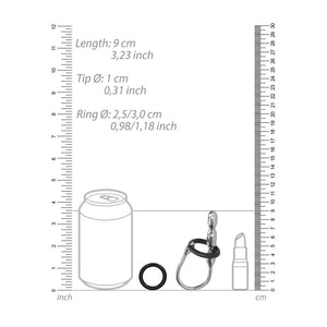 Roestvrijstalen Stretcher voor Avontuurlijke Gebruikers - Met Siliconen O - ring en Ribbelontwerp - EroticToyzProducten,Toys,Toys voor Mannen,Urethrale Toys,Outlet,,MannelijkOuch! by Shots