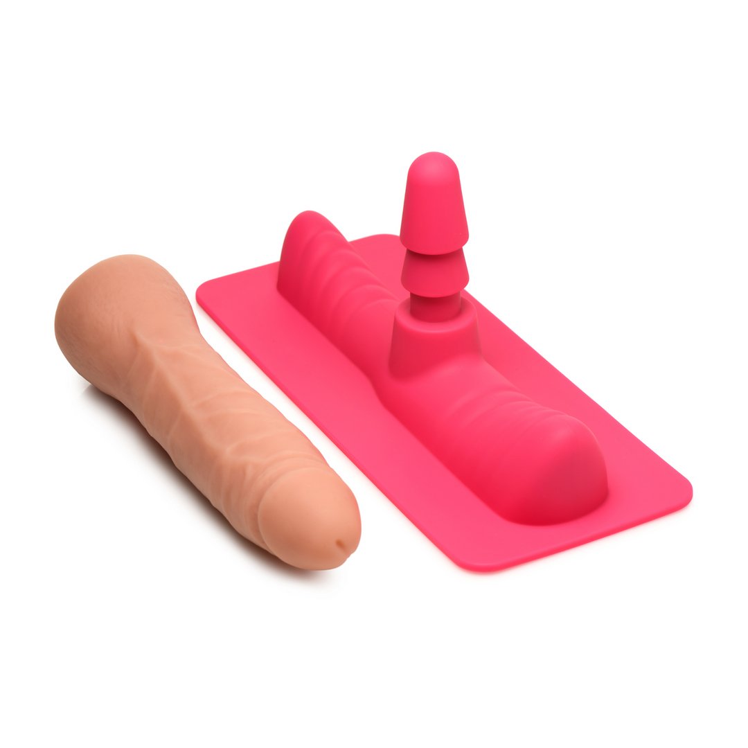 Saddle Adapter met Realistische Dildo 18,4 cm - Roze/Vleeskleurig - EroticToyzAccessoriesXR Brands