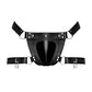Scorpio - Imitatie Lederen Kuisheidsstring - One Size - Zwart - EroticToyzProducten,Lingerie,Lingerie voor Hem,Fetishkleding voor Hem,Strings,,MannelijkMale Power