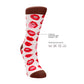 SHOTS Lip Love Sokken Uniseks EU Maat 36 - 41 - Zwart/Rood - EroticToyzSokkenSexy Socks by Shots