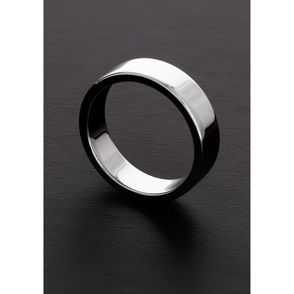 Shots Steel Cock Ring Plat 12 x 60 mm - Roestvrij Staal - EroticToyzCockringenSteel by Shots