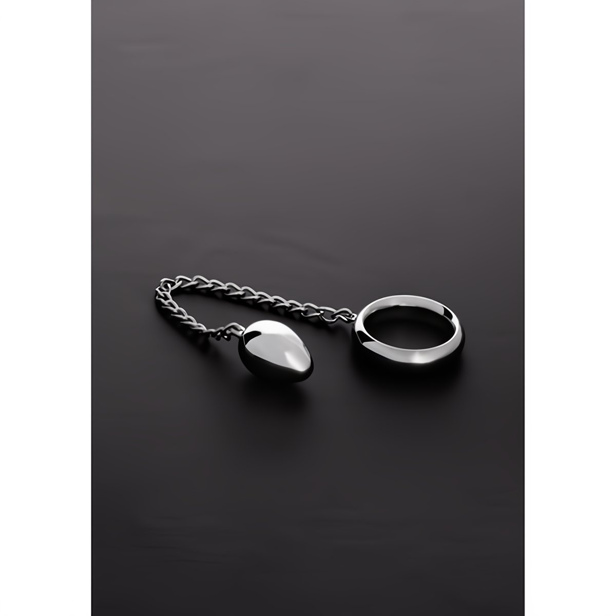 Shots Steel Donut Cock Ring & Anaal - Ei - 40 mm - Zilver - EroticToyzCockringenSteel by Shots