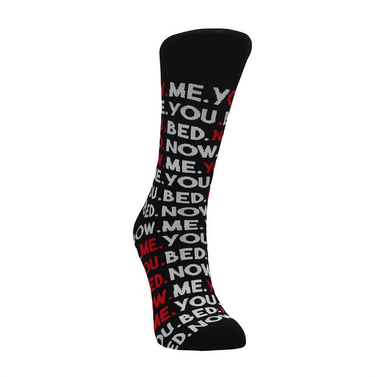 SHOTS You Me Bed Now Sokken - EU Maat 36 - 41 - Grijs - EroticToyzSokkenSexy Socks by Shots