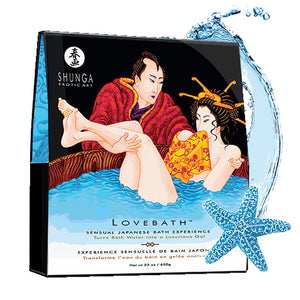 'Shunga Lovebath Ocean Temptations Gelervaring 575 gram - Blauw' - EroticToyzDouchegelShunga