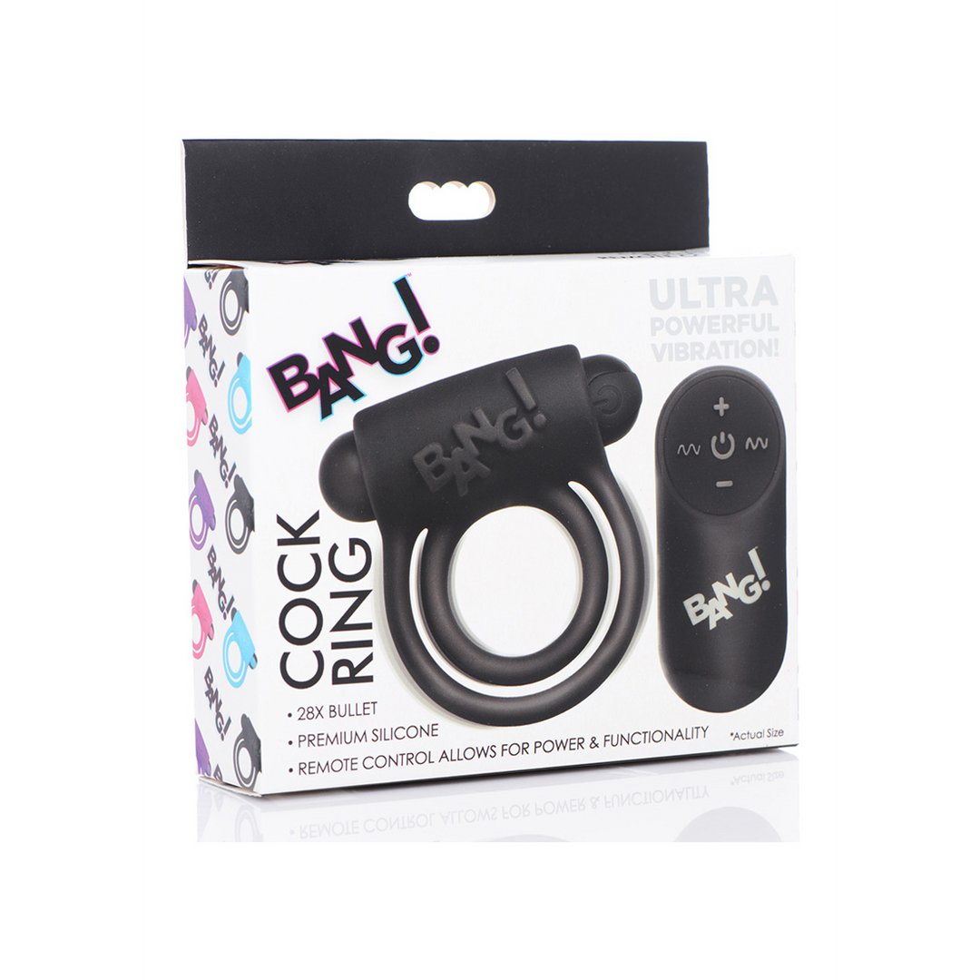 Silicone Cockring en Vibrerende Bullet met Draadloze Afstandsbediening - EroticToyzProducten,Toys,Toys voor Koppels,Vibrerende Cockringen,Toys voor Mannen,Cockringen,,MannelijkXR Brands