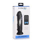 'Silicone Dildo met Vibratie en E - Stim + Afstandsbediening - Zwart 20,3 cm' - EroticToyzVibratorsXR Brands