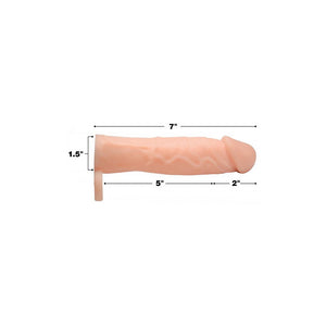 'Silicone Penis Sleeve 5 cm Verlenging - Huidkleurig' - EroticToyzPenis SleeveXR Brands