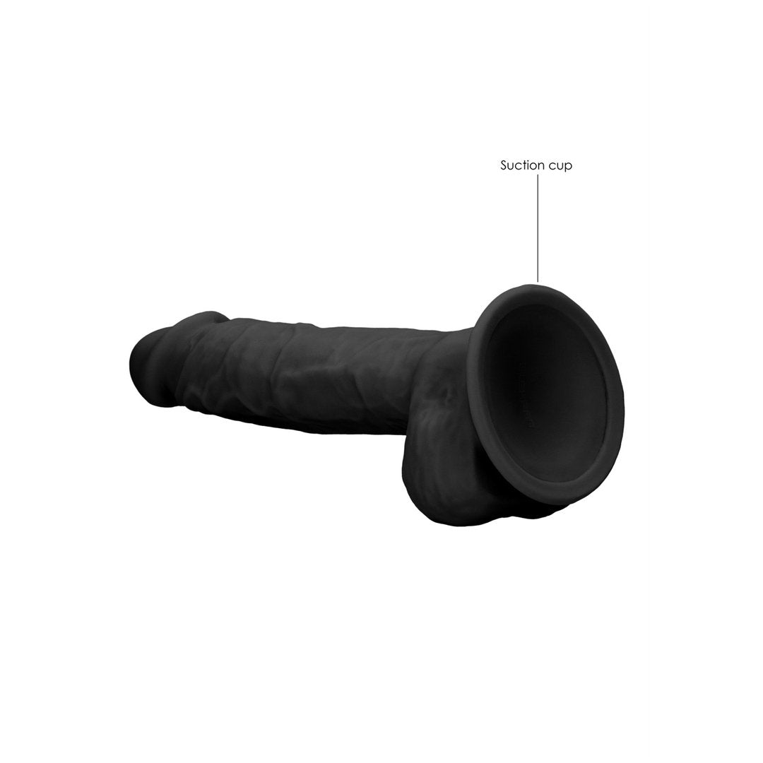 Siliconen Dildo met Ballen - 23 cm - EroticToyzProducten,Toys,Dildos,Realistische Dildo's,,GeslachtsneutraalRealRock by Shots