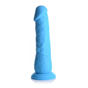 Siliconen Dildo zonder Ballen - 18 cm Blauw - EroticToyzProducten,Toys,Dildos,Realistische Dildo's,,Curve Toys