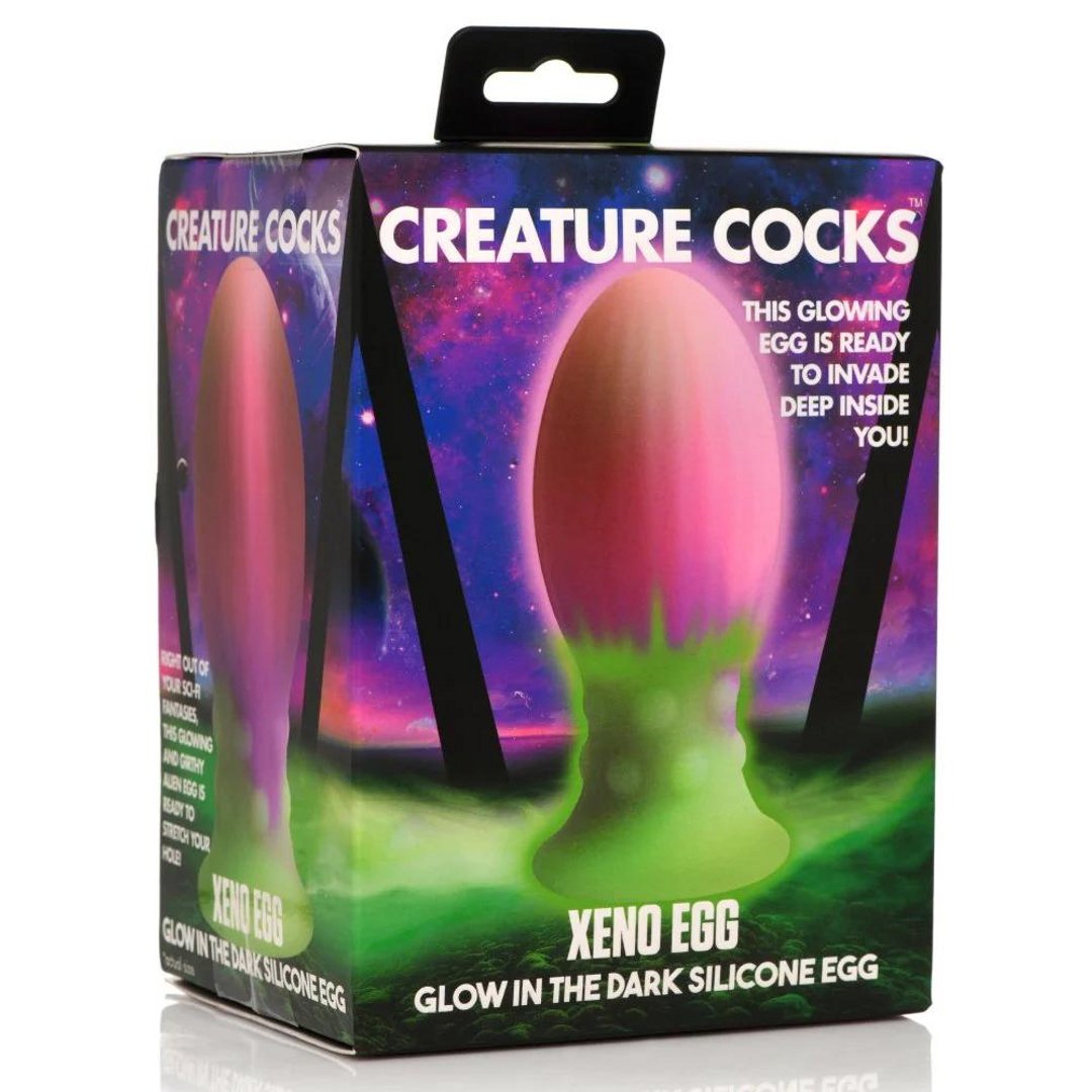 Siliconen Glow - In - The - Dark Ei - Roze - EroticToyzNiet - Fallische Dildo'sXR Brands