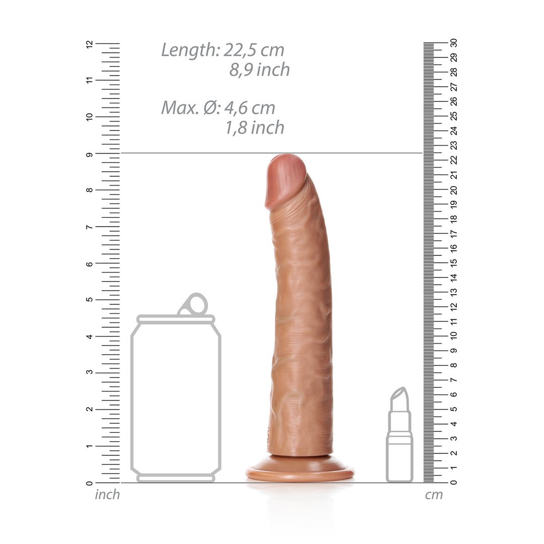 Slanke Realistische Dildo met Krachtige Zuignap - 20,5 cm - EroticToyzProducten,Toys,Dildos,Realistische Dildo's,,GeslachtsneutraalRealRock by Shots