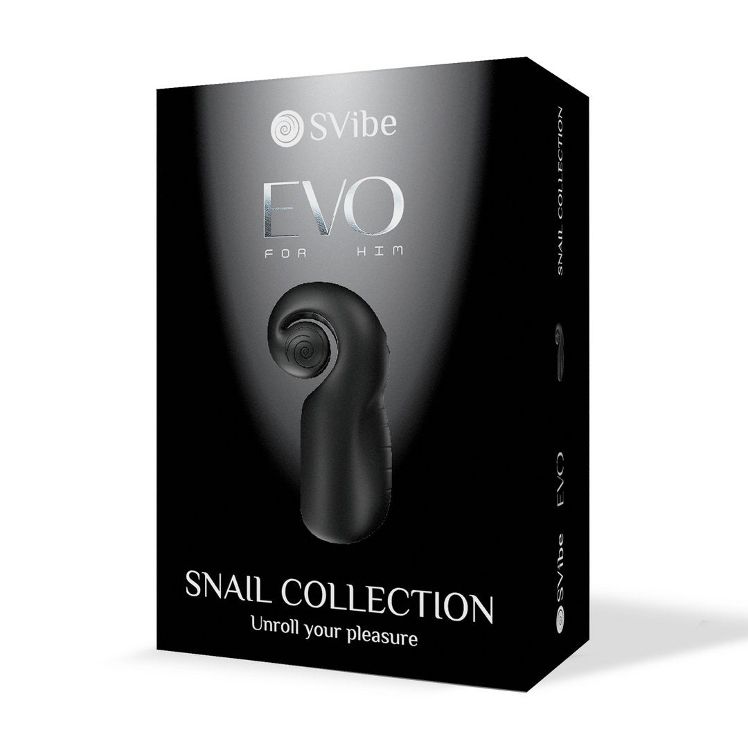 Snail Vibe EVO Synchro - Stimulatie Masturbator - Zwart - EroticToyzVibrerende MasturbatorSnail Vibe