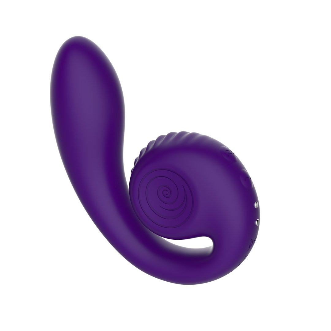 Vibrator Voor Dubbele Stimulatie - Paars Siliconen - Pleasureplay Luxe VibratorSnail Vibe