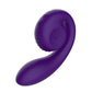 Vibrator Voor Dubbele Stimulatie - Paars Siliconen - Pleasureplay Luxe VibratorSnail Vibe