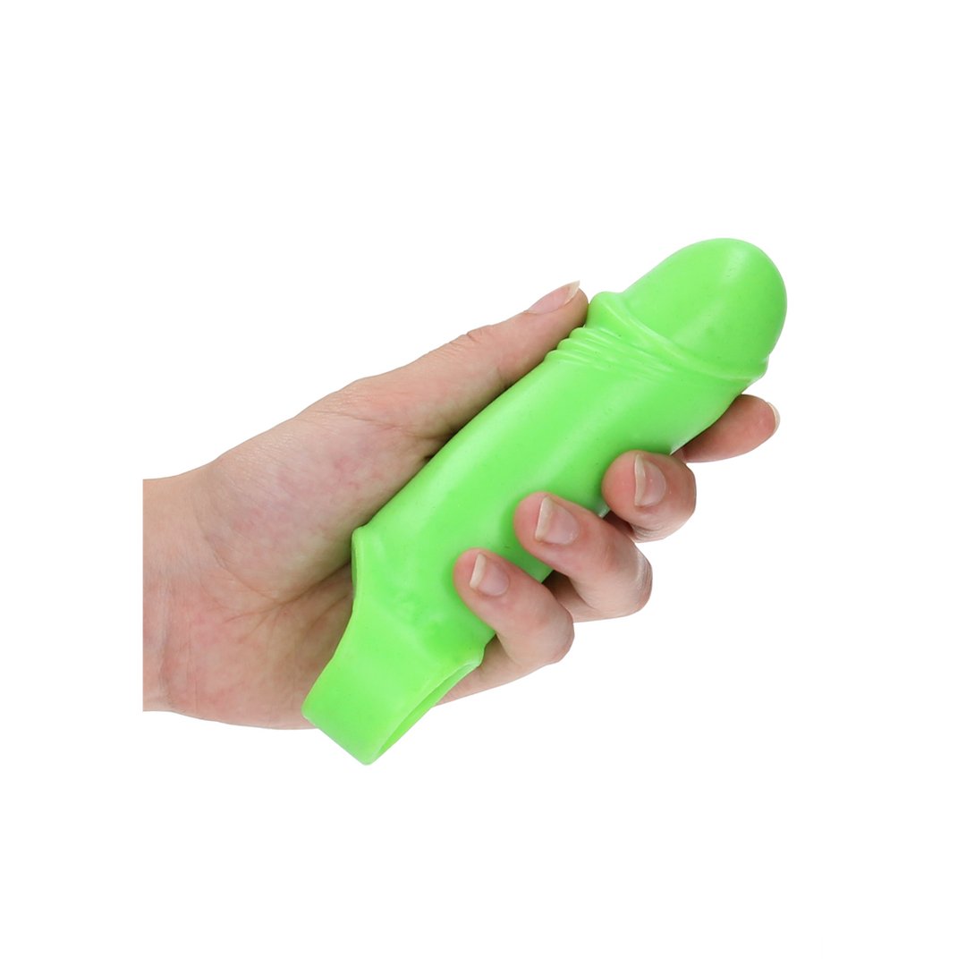 Soepele Dikke Rekbare Penis Huls - Glow in the Dark Fun! - EroticToyzProducten,Toys,Toys voor Mannen,Penis Sleeve,,MannelijkOuch! by Shots