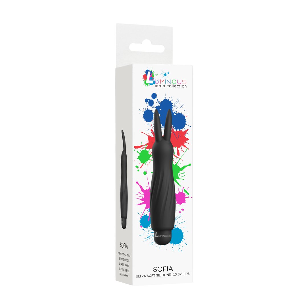 Silicone Rabbit Vibrator - 10 Snelheden - Pleasureplay Rabbit VibratorsLuminous by Shots
