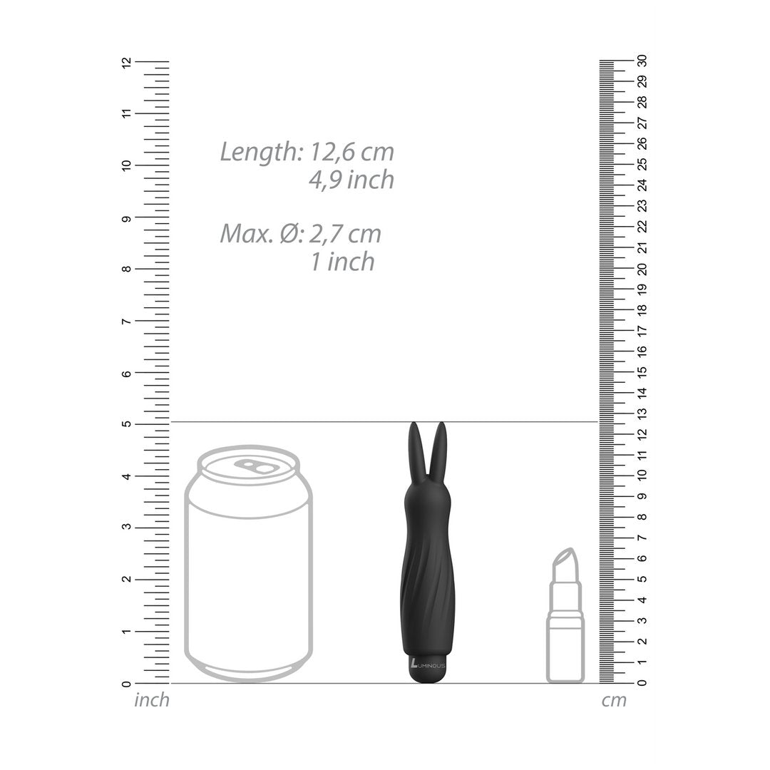 Silicone Rabbit Vibrator - 10 Snelheden - Pleasureplay Rabbit VibratorsLuminous by Shots