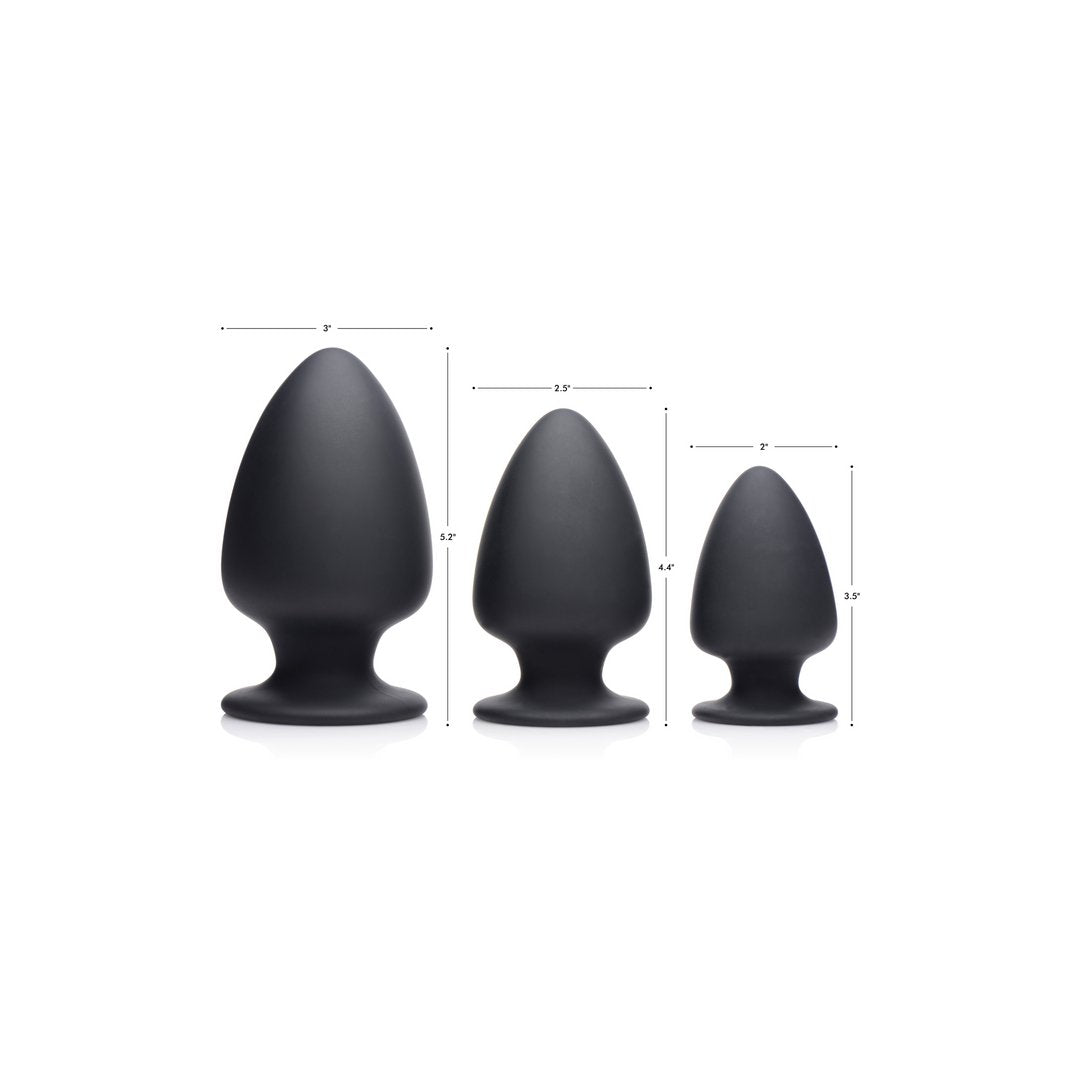 'Squeezable Thermo - Reactieve Butt Plug - Klein Zwart' - EroticToyzButtplugs Anale Dildo's Niet VibrerendXR Brands