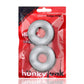 Stiffy NoRoll Cock Rings 2 Stuks - Transparant - EroticToyzCockringenHunkyjunk