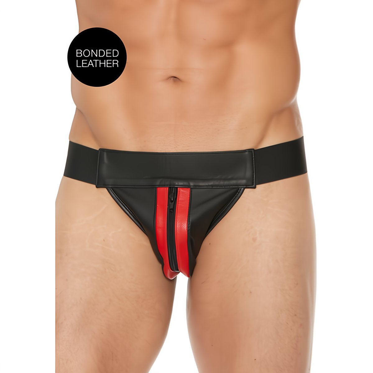 Stijlvolle Jockstrap met Rits aan de Voorkant - M - EroticToyzProducten,Lingerie,Lingerie voor Hem,Jocks,,MannelijkOuch! by Shots