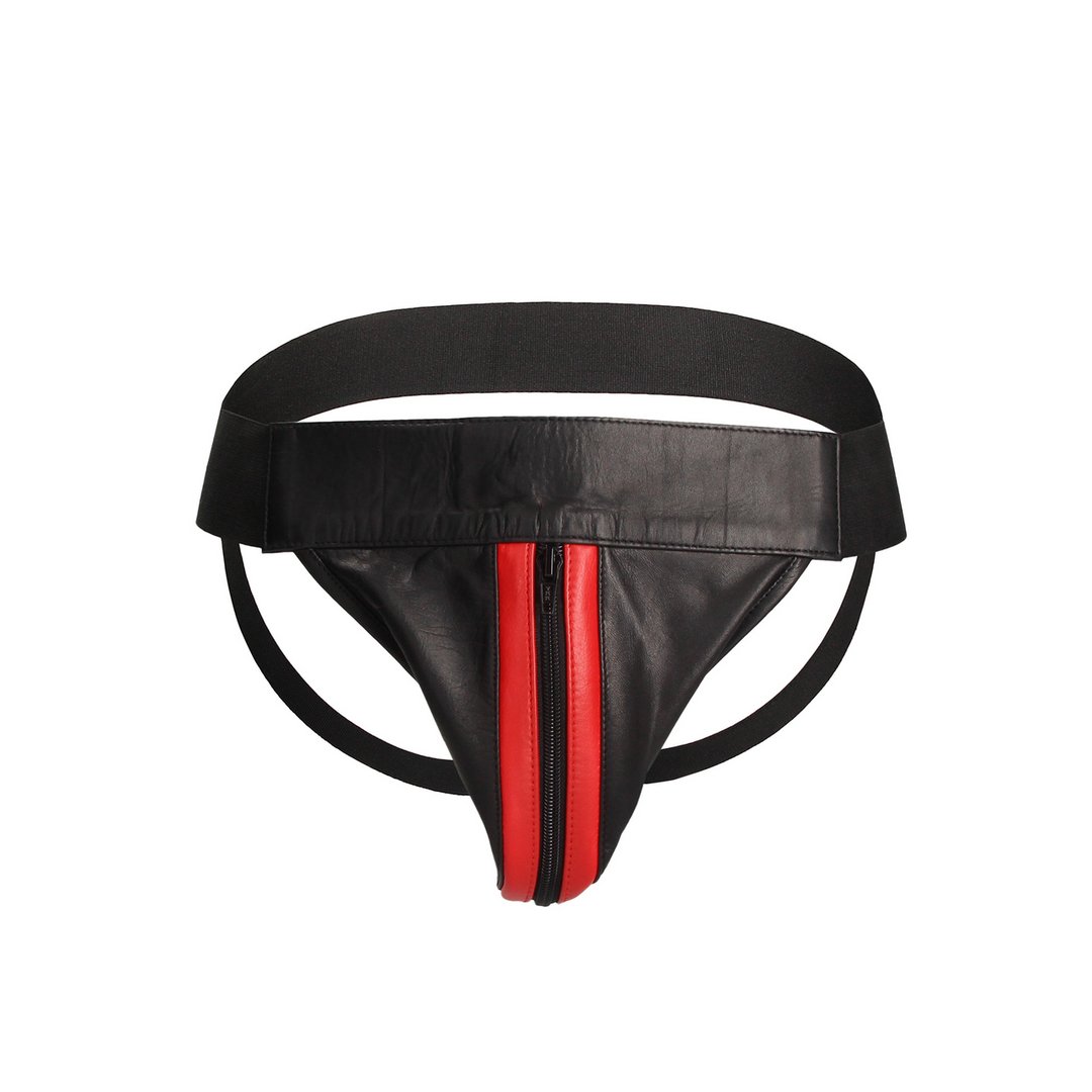 Stijlvolle Jockstrap met Rits aan de Voorkant - M - EroticToyzProducten,Lingerie,Lingerie voor Hem,Jocks,,MannelijkOuch! by Shots