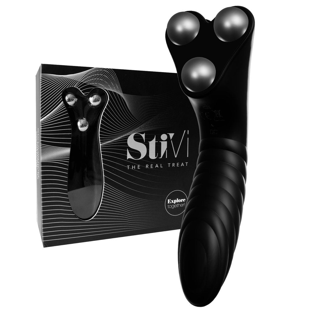 StiVi Koppel Vibrator met 3 Motoren - Zwart - EroticToyzDuo - VibratorsHOT