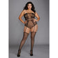 Strapless Teddy Bodystocking - Zwart Plus Size - Pleasureplay Queen sizeDreamgirl