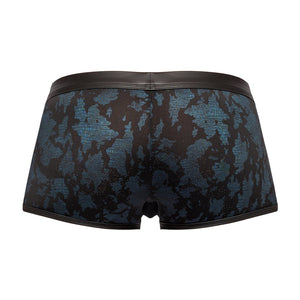 Strappy Short S - Blauw/Zwart met Lederen Look Accenten - EroticToyzBoxershortsMale Power