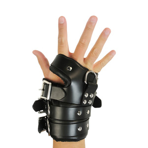 Strict Leather Suspension Manchet met 4 Gespen - Zwart - EroticToyzHandboeienXR Brands