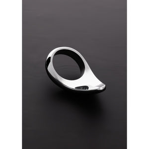 Teardrop Cock Ring Roestvrij Staal 45mm - Zilver - EroticToyzCockringenSteel by Shots