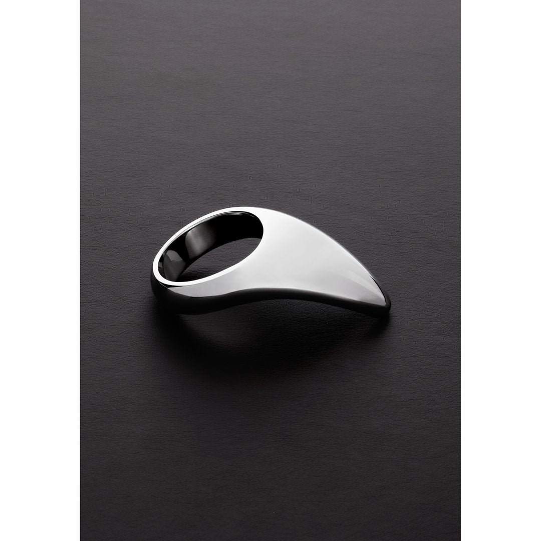 Teardrop Cock Ring Roestvrij Staal 45mm - Zilver - EroticToyzCockringenSteel by Shots