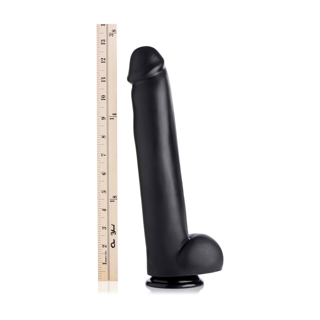 'The Master Dildo met Zuignap 29,2 cm - Zwart' - EroticToyzRealistische Dildo'sXR Brands