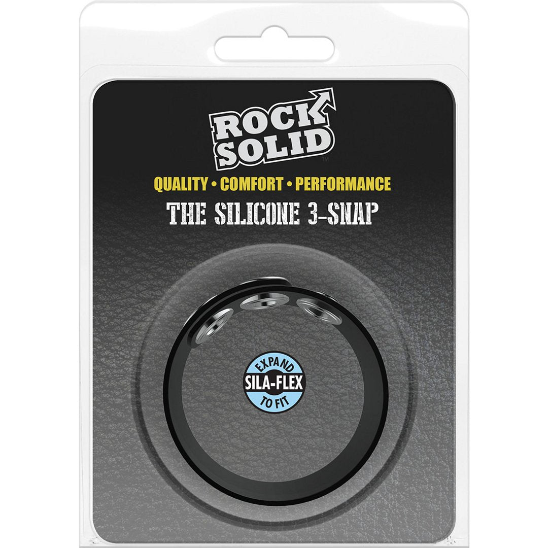 The Silicone 3 Snap - Cockring - EroticToyzProducten,Toys,Toys voor Mannen,Cockringen,,MannelijkDoc Johnson