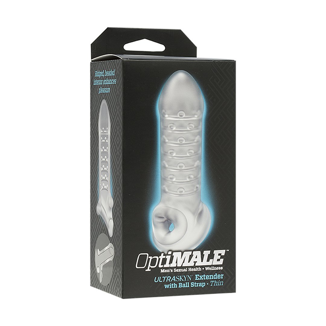 Thin Extension with Ball Strap - EroticToyzProducten,Toys,Toys voor Mannen,Penis Sleeve,,MannelijkDoc Johnson