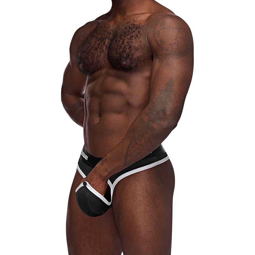 Thong - L/XL Zwart - EroticToyzStringsMale Power