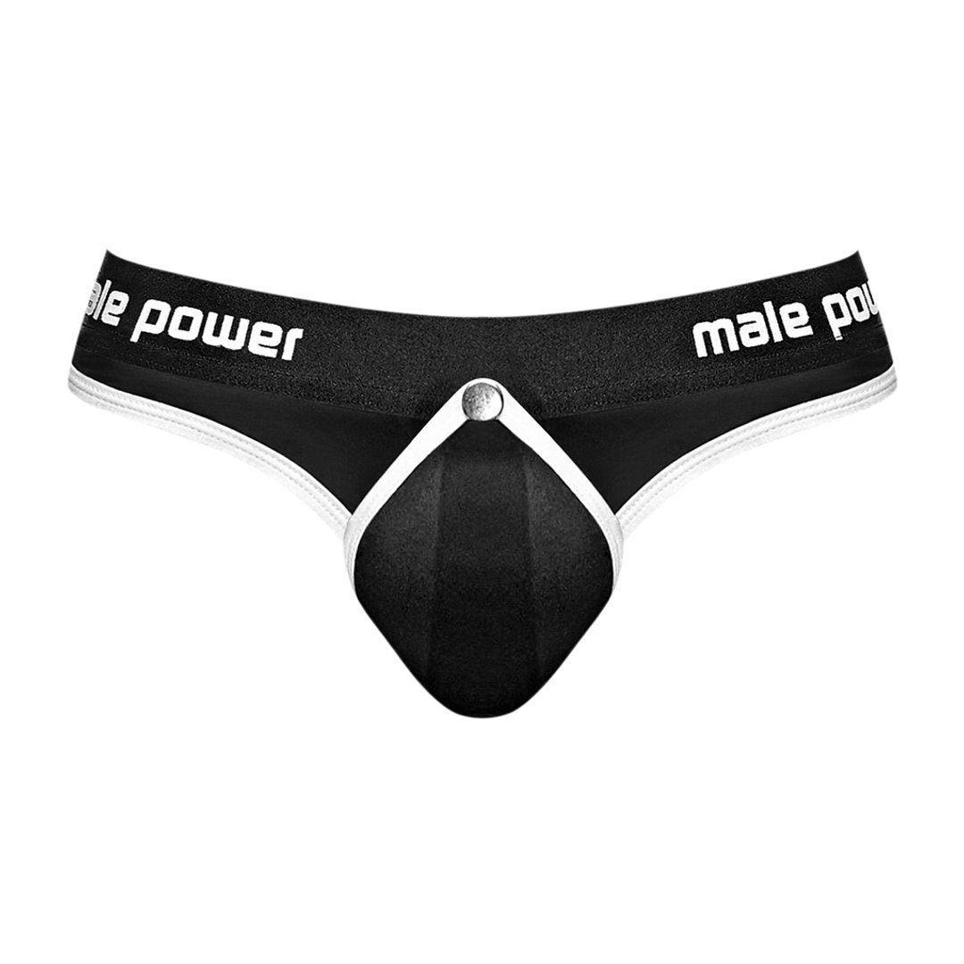 Thong - M - Black - EroticToyzProducten,Lingerie,Lingerie voor Hem,Strings,,MannelijkMale Power