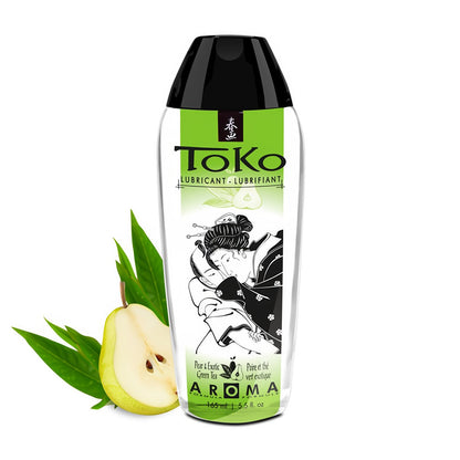 'Toko Aroma Glijmiddel Peer & Exotische Groene Thee 165 ml - Transparant' - EroticToyzKissableShunga