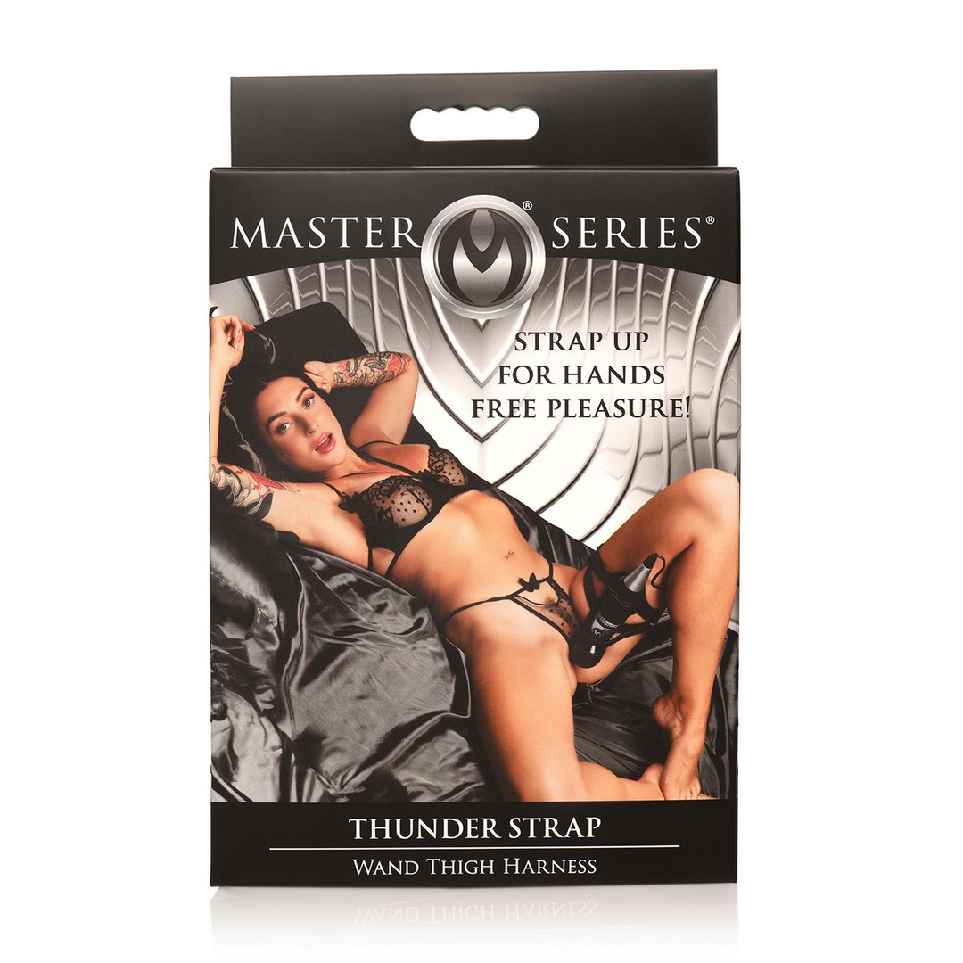 'ToyJoy Thunder Strap Wand Harnas met Verstelbare Riemen - Zwart' - EroticToyzAccessoriesXR Brands