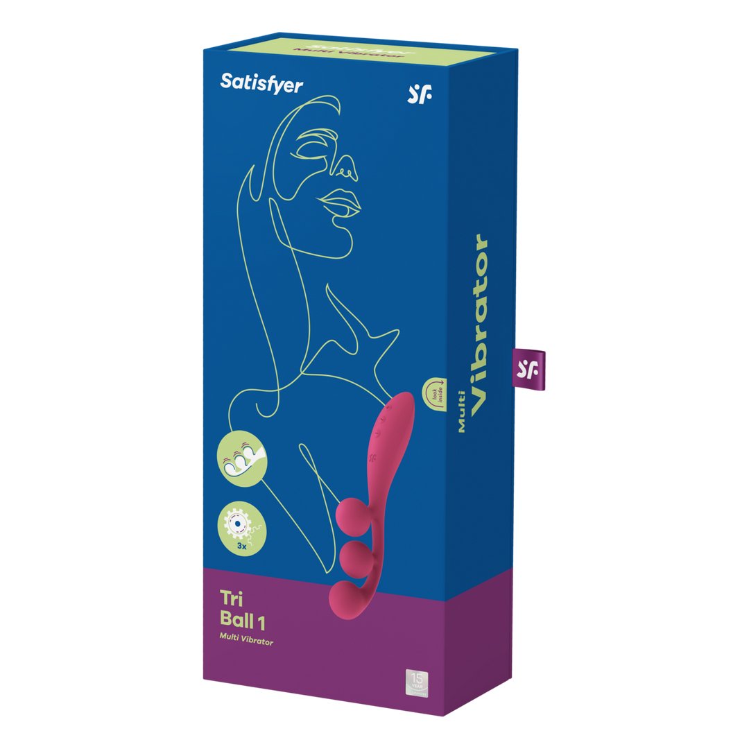 Tri Ball 1 - Red - EroticToyzProducten,Toys,Vibrators,Luxe Vibrator,,GeslachtsneutraalSatisfyer