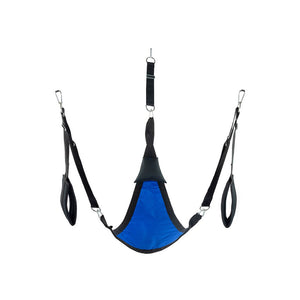 'Triangle Canvas Sling met 3 of 4 Bevestigingspunten - Zwart' - EroticToyzSchommelsMr. Sling