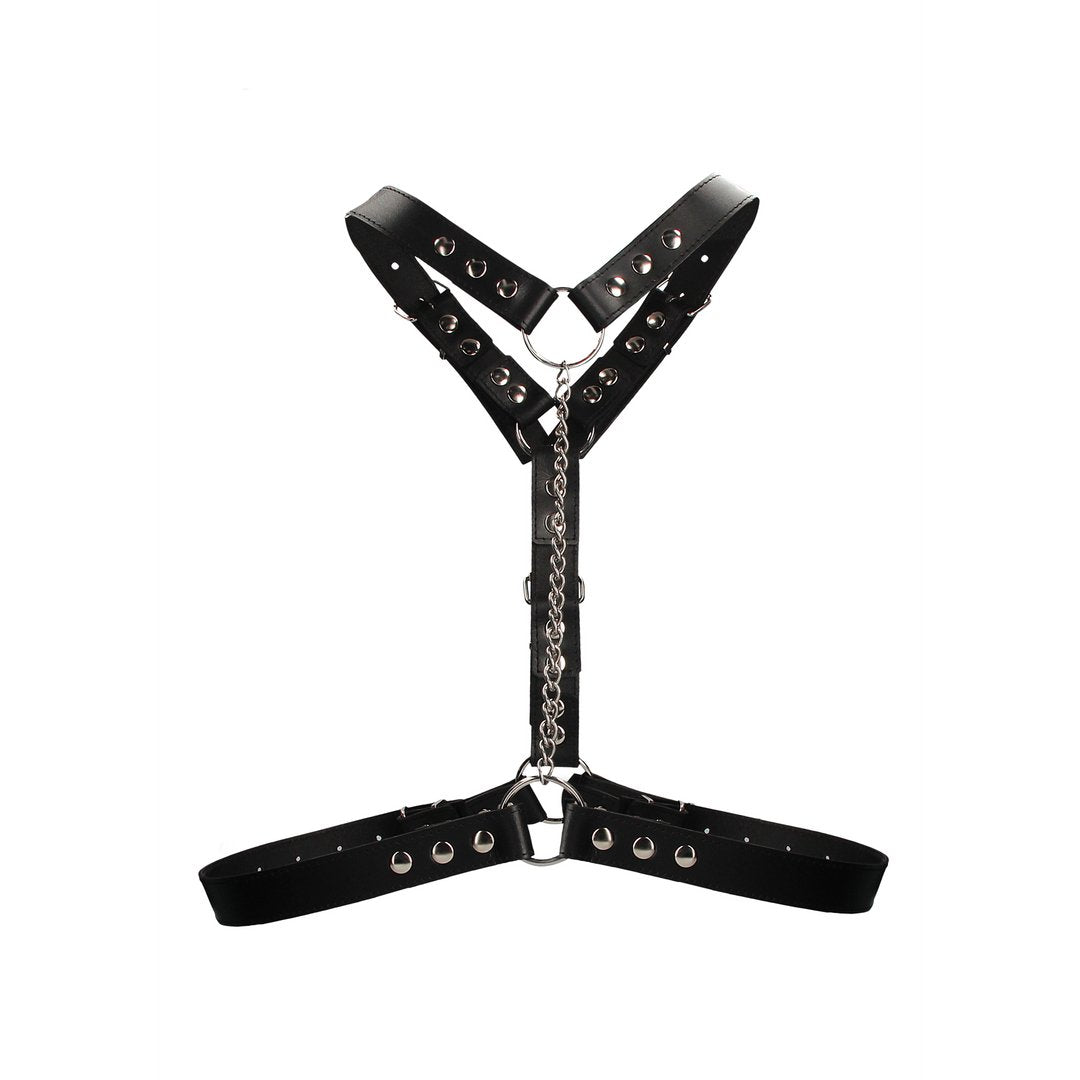 Twisted Bit Leather Harness - One Size - EroticToyzProducten,Toys,Fetish,Harnassen,,MannelijkOuch! by Shots