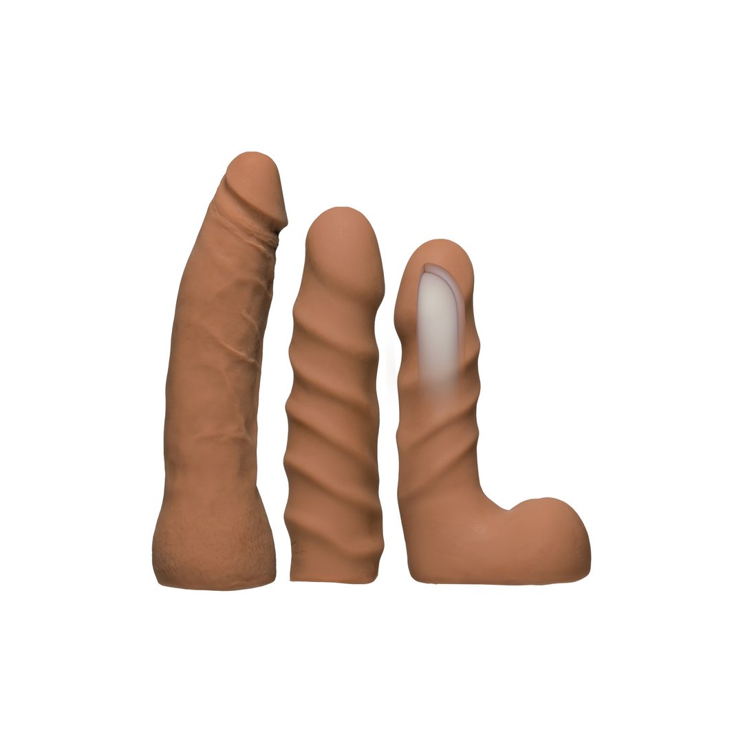 ULTRASKYN Vibrerende Dildo Set met 7 Functies en Afstandsbediening - Naturel - EroticToyzToy SetsDoc Johnson