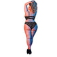 Bralette en Slip Set - 2XL - Zwart - Pleasureplay Queen sizeMagic Silk