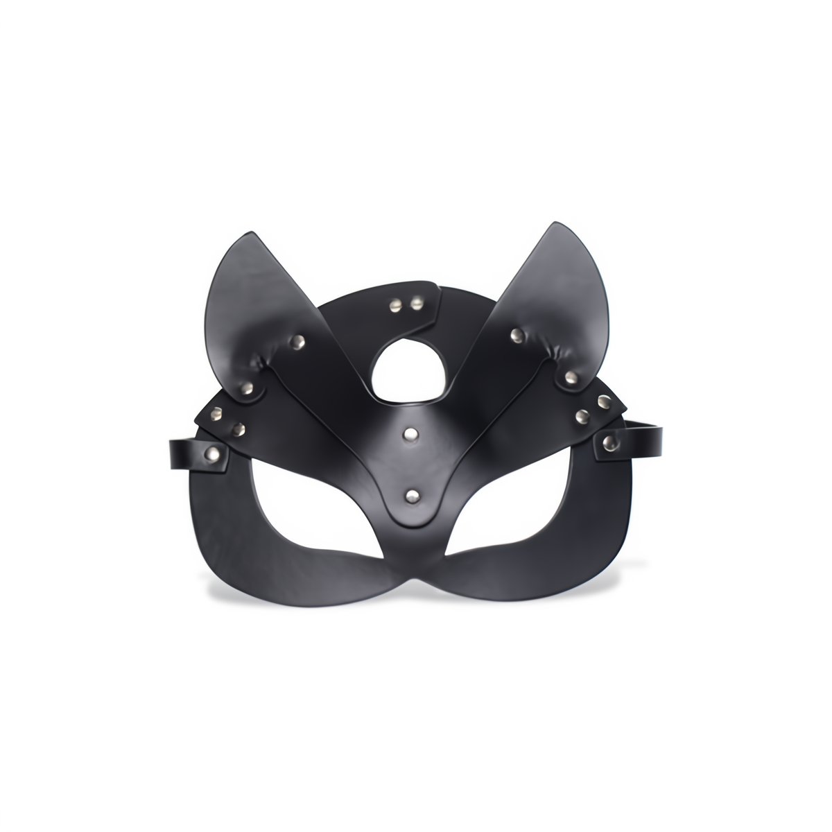 'Vegan Kattenmasker met Nikkelvrije Details - Zwart' - EroticToyzFetish MaskerXR Brands