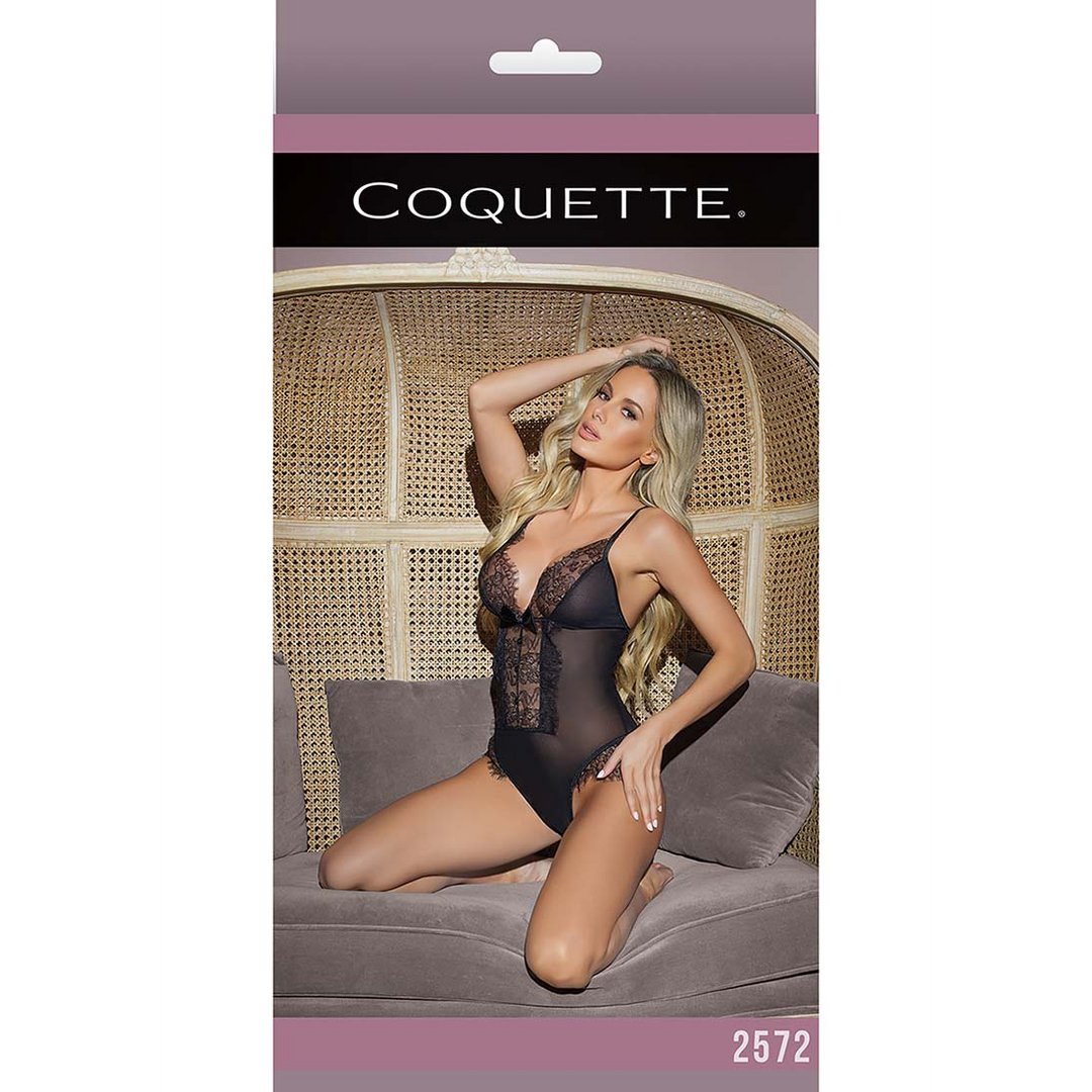 Verleidelijke Crossless Kant Teddy - One Size - EroticToyzBodysuits TeddiesCoquette